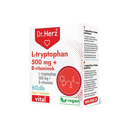 DR Herz L-tryptophan 500mg + B-vitaminok