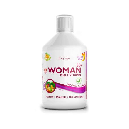 Swedish Nutra Woman 50+ folyékony multivitamin 50 feletti nőknek 500ml