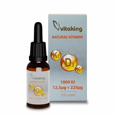 VITAKING D3+K2+K1 vitamin csepp 10ml