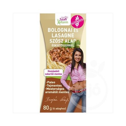 Szafi Reform bolognai és lasagne szósz alap édesítőszerrel (gluténmentes, paleo) 80 g