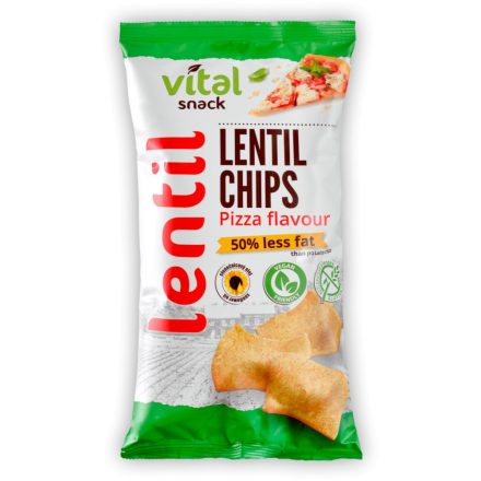 VITAL SNACK LENCSE CHIPS PIZZA 65 G