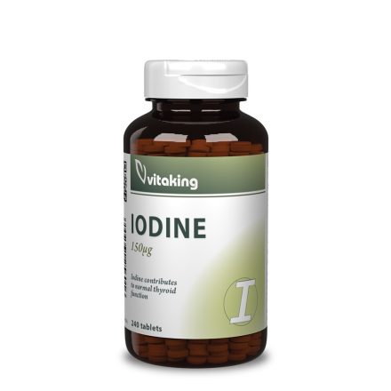 VITAKING Jód (Iodine) Tengeri Moszatból 240 tabletta