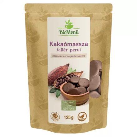 BioMenü bio kakaómassza tallér perui 125 g