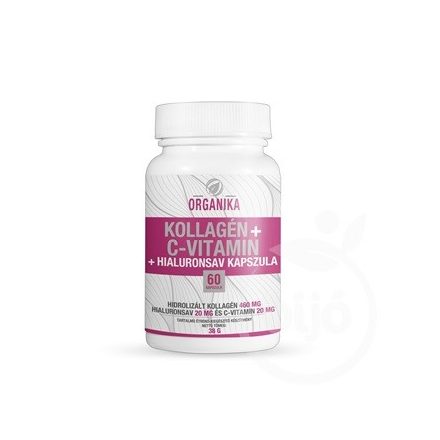 ORGANIKA KOLLAGÉN+C VITAMIN+HIALURONSAV KAPSZULA 60 DB